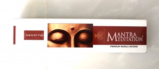 Nandita Fragrances, MANTRA MEDITATION Premium Masala Incense Sticks, 50g